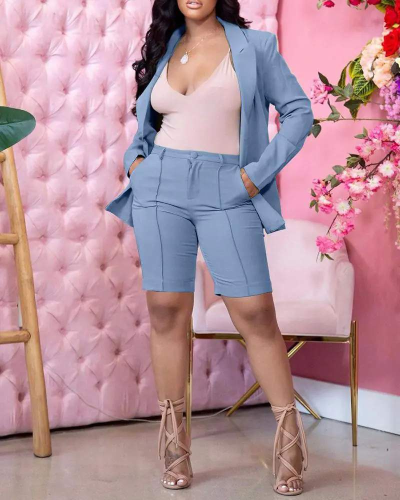 Fashion-Forward Two-Piece Suit: Blazer Set