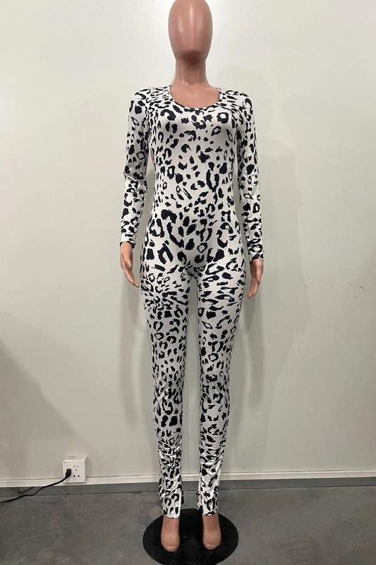 LEOPARD PRINT BACKLESS JUMPSUIT