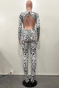 LEOPARD PRINT BACKLESS JUMPSUIT