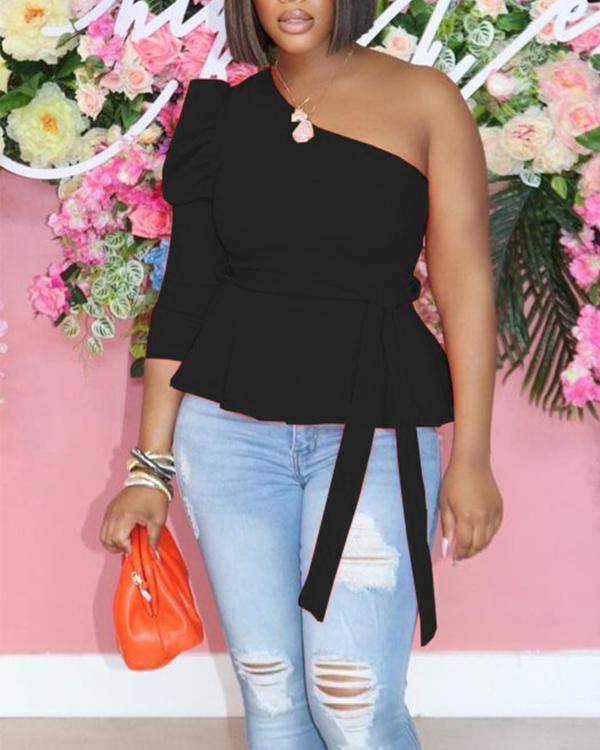 Elegant Women's Asymmetrical Top