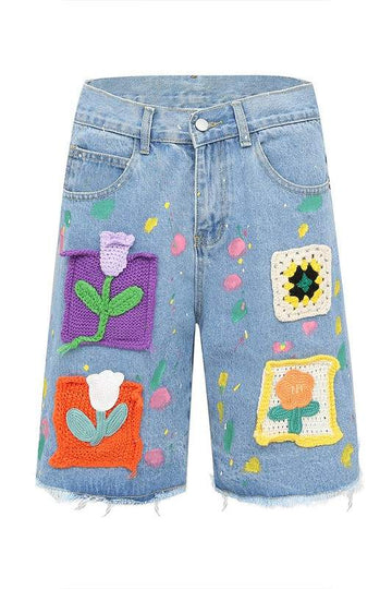 VINTAGE DENIM BERMUDA SHORTS