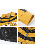 VEGAN LEATHER CROP JACKET
