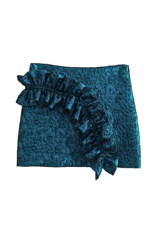 RUFFLE MINI SKIRT