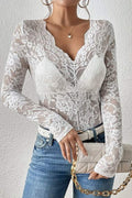 LACE LONG SLEEVE SHIRT