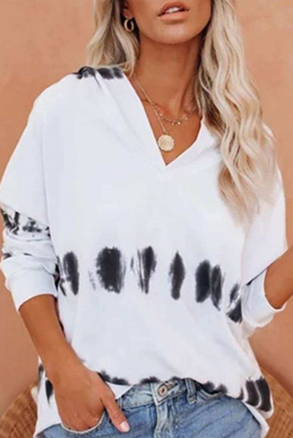 Relaxed Fit Tie Dye Hoodie for Girls