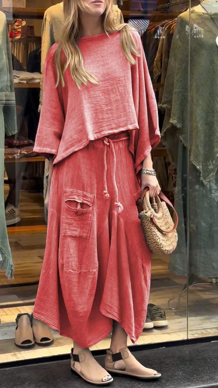  LOOSE SKIRT TWO PIECE SUIT