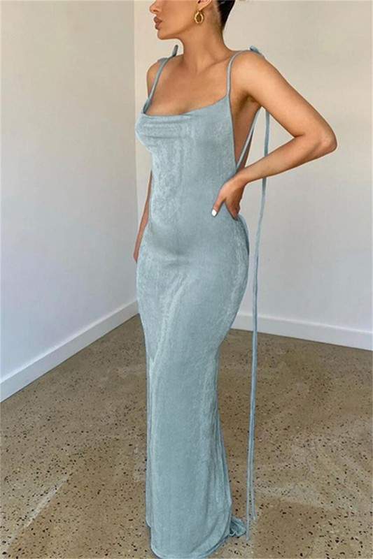 Backless Dress for Summer Outings