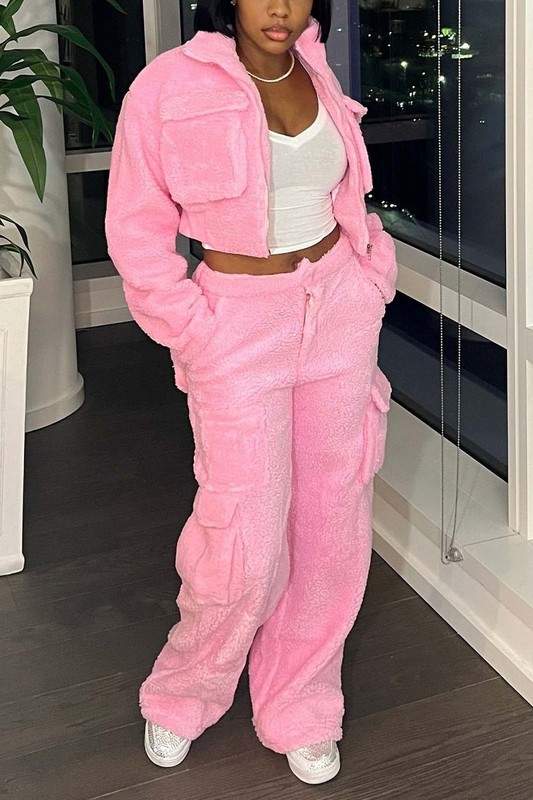 POLAR FLEECE JACKET AND PANTS SET