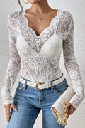 LACE LONG SLEEVE SHIRT