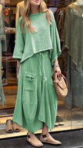  LOOSE SKIRT TWO PIECE SUIT