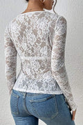LACE LONG SLEEVE SHIRT