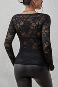 LACE LONG SLEEVE SHIRT
