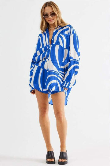 GRAPHIC SHIRT AND SHORTS SET