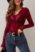 LACE LONG SLEEVE SHIRT