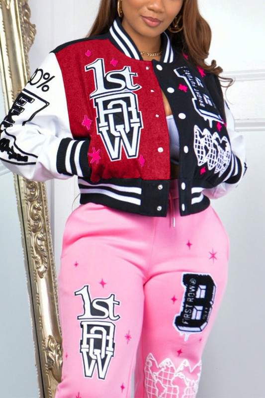 GRAPHIC VARSITY JACKET