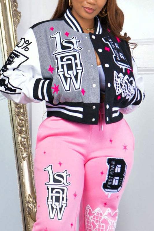 GRAPHIC VARSITY JACKET