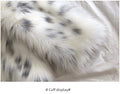 BOBCAT LEOPARD PRINT FUR WOMEN S LONG YOUNG LAPEL FOX FUR COAT