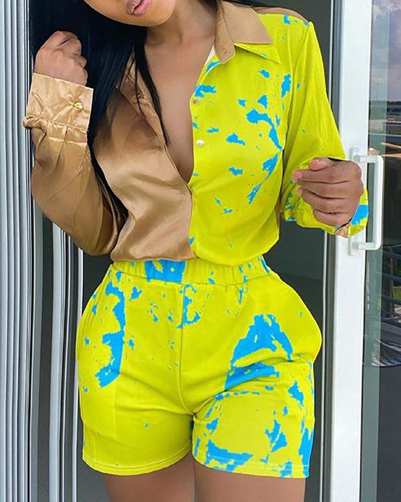 Casual Tie-Dye Outfit, Women's Summer Fashion