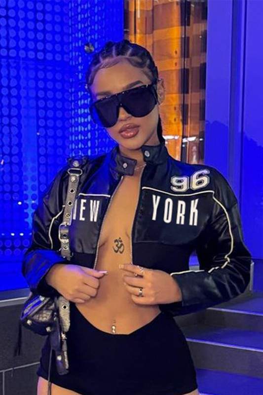FAUX LEATHER BIKER JACKET