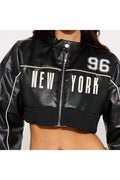 FAUX LEATHER BIKER JACKET