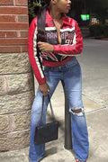 VEGAN LEATHER CROP JACKET