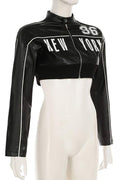 FAUX LEATHER BIKER JACKET