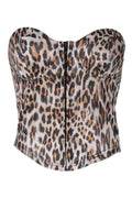 LEOPARD BUSTIER TOP