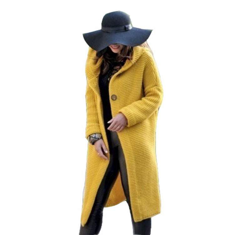  LONG SWEATER HOODED CARDIGAN WOMEN S SWEATER