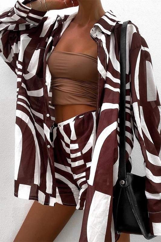 GRAPHIC SHIRT AND SHORTS SET