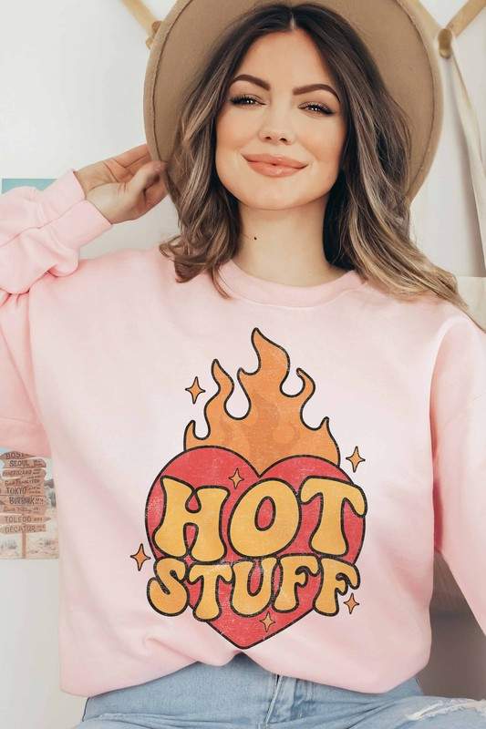 HOT STUFF GRAPHIC SWEATSHIRT