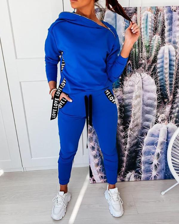Comfortable Zip-Up Hoodie and Joggers