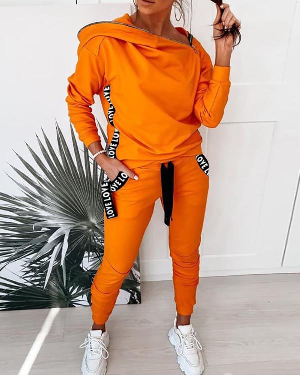 Comfortable Zip-Up Hoodie and Joggers