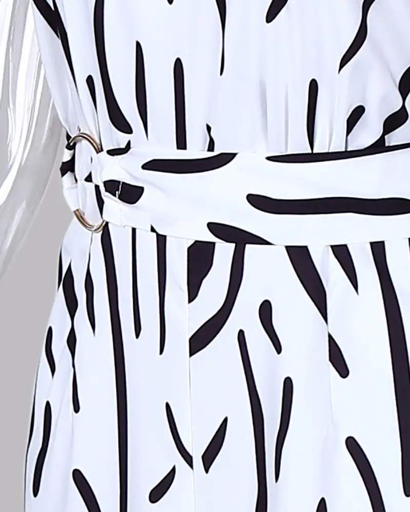 ABSTRACT PRINT SLEEVELESS WIDE LEG JUMPSUIT - Missyess