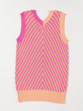 ACELITT SPRING SUMMER CASUAL STRIPED V NECK SWEATER VEST - Missyess