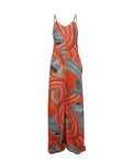 ALLOVER PRINT SPAGHETTI STRAP WIDE LEG JUMPSUIT - Missyess