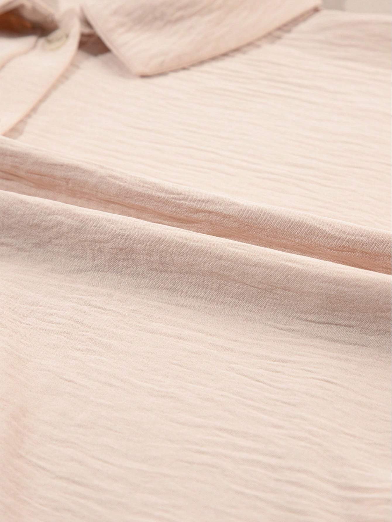 ASTYLISH WOMEN S PLAIN HALF SLEEVE BUTTON COLLARED LOOSE OVERSIZED SHORTS ROMPER WITH POCKET - Missyess