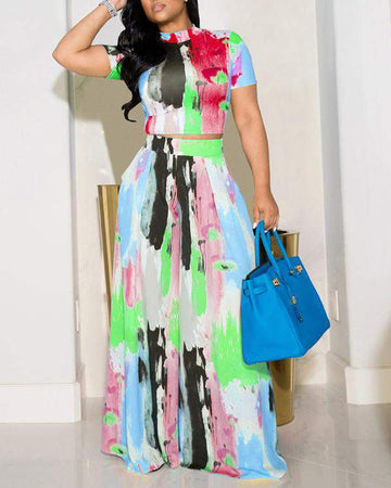 Fashion Ensemble, Crop Top Maxi Combo