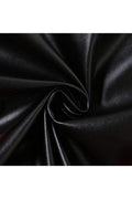 VEGAN LEATHER CROP JACKET