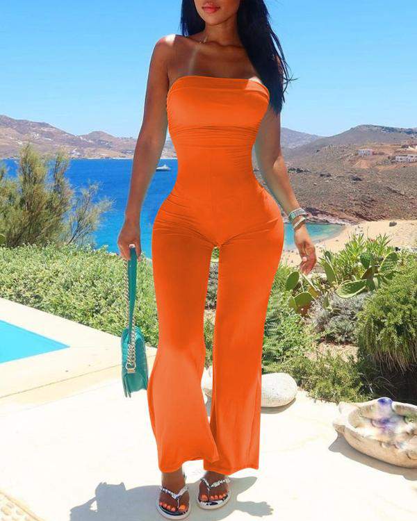 Trendy Black Romper, Comfortable Jumpsuit