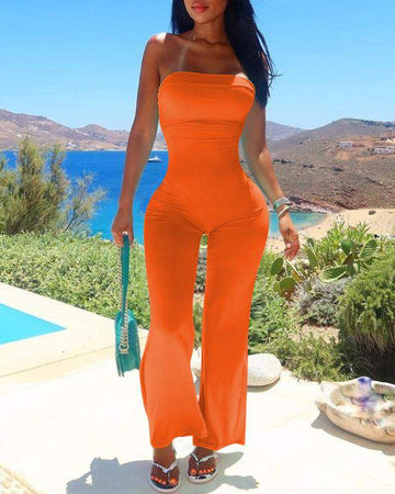 Trendy Black Romper, Comfortable Jumpsuit