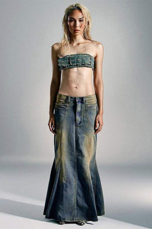 Stylish Two-Piece Denim Outfit