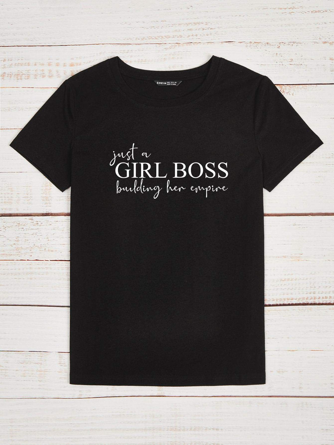 Girl Boss Shirt with Inspirational Slogan