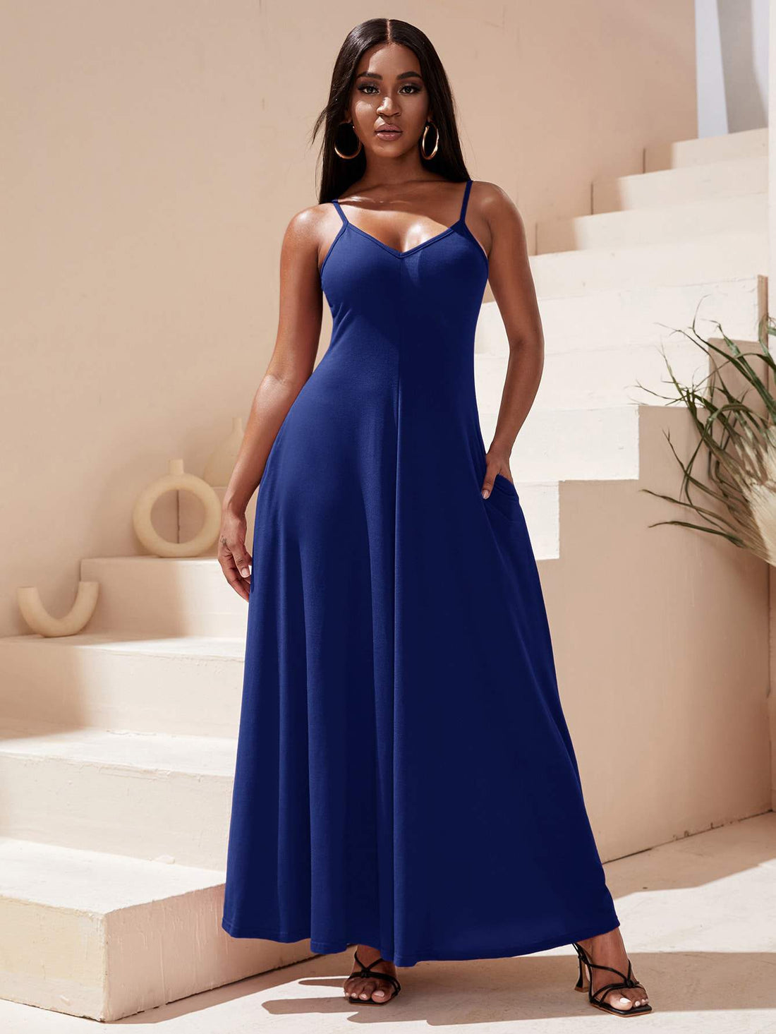 Elegant Black Maxi Dress for Summer