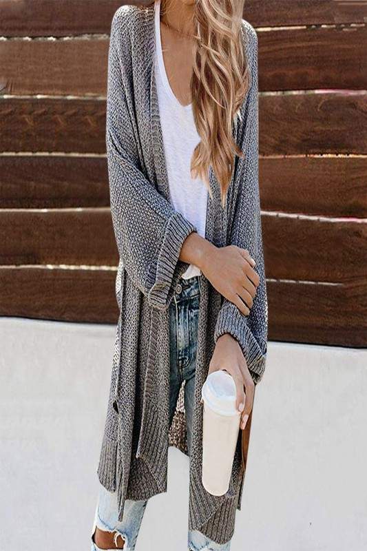 CASUAL LONG SWEATER CARDIGAN