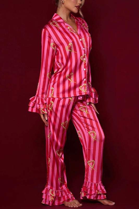 COLLAR TOP AND PANTS SET