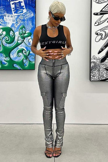 METALLIC FASHION LEGGINGS
