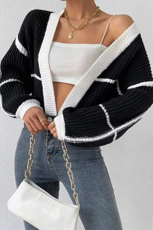 CROCHET CARDIGAN SWEATER