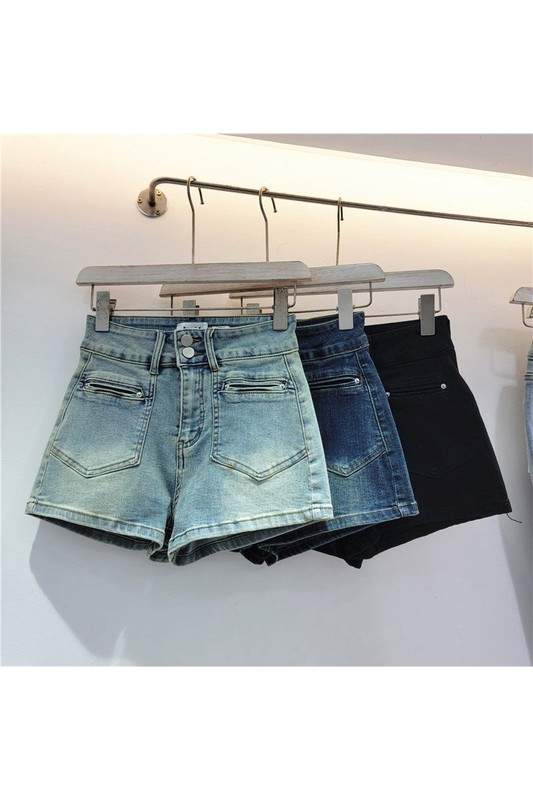 STRETCH DENIM SHORTS