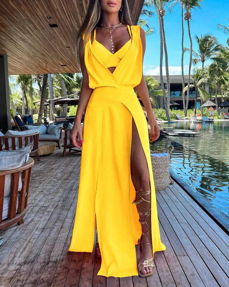 Casual Beach Dress, Halter Gown, Perfect Fit