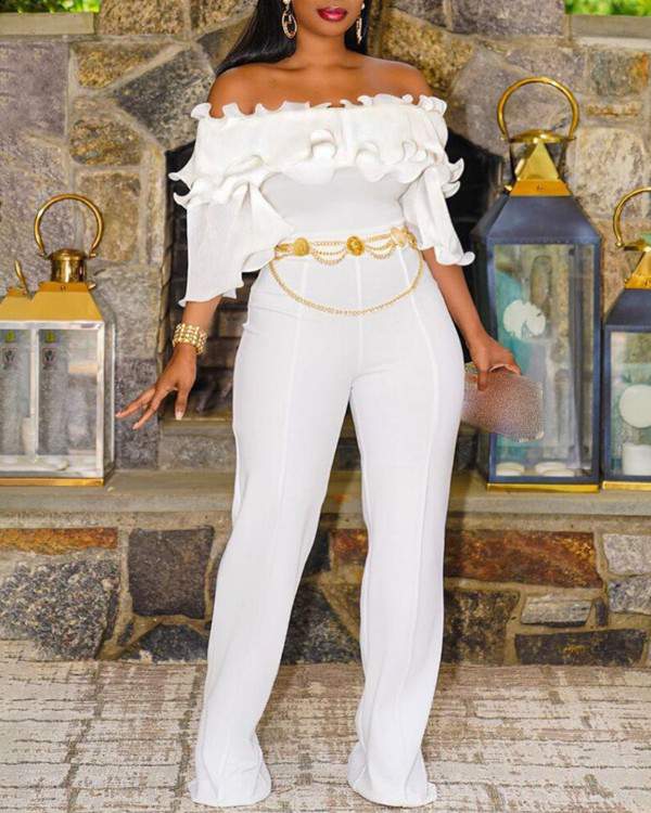 Trendy Wide Leg Jumpsuit